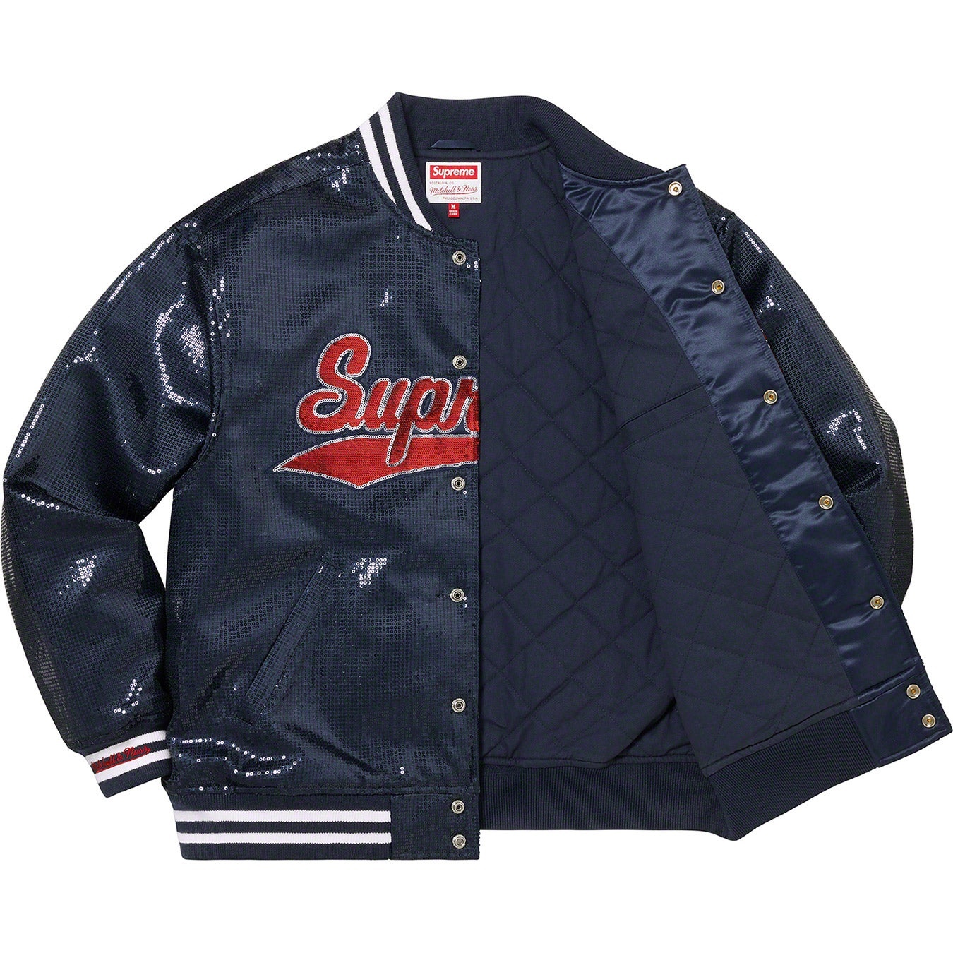 Supreme®/Mitchell & Ness® Sequin Varsity Jacket view 10
